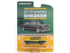 CHECKER Marathon - Taxi Cab - 1960 - verde/giallo - Greenlight 1:64
