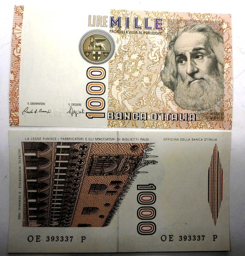 1000 lire 1982 marco - lire,