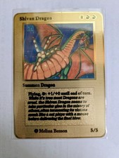 MTG METALLIC SHIVAN DRAGON DA