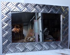 Specchio  in legno intarsiato