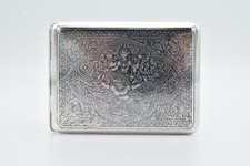 Portasigarette tailandese siamese argento Niello anni 20