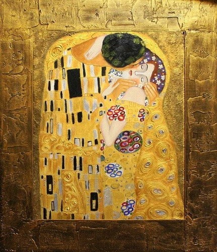 Gustav klimt der kuss - gustav, kuss-64x53