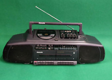 BOOMBOX RADIO STEREO CASSETTE CD GHETTO BLASTER PHILIPS AZ 8394 RETRO TECH  ??