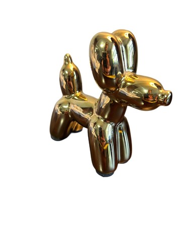 Statuina cane palloncino - , oro