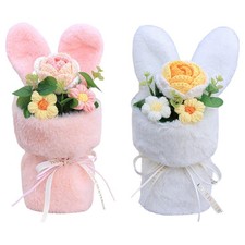 Bouquet di fiori all'uncinetto