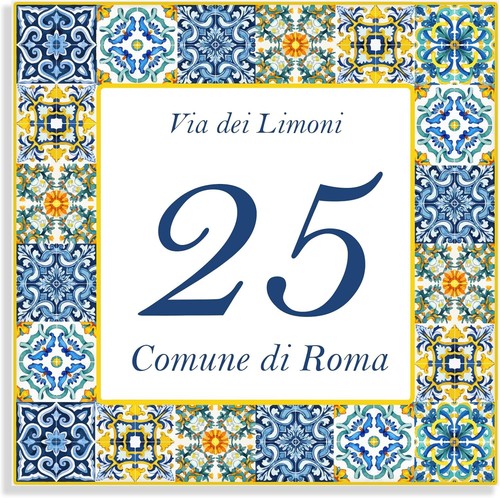 Numero civico personalizzato - numero,