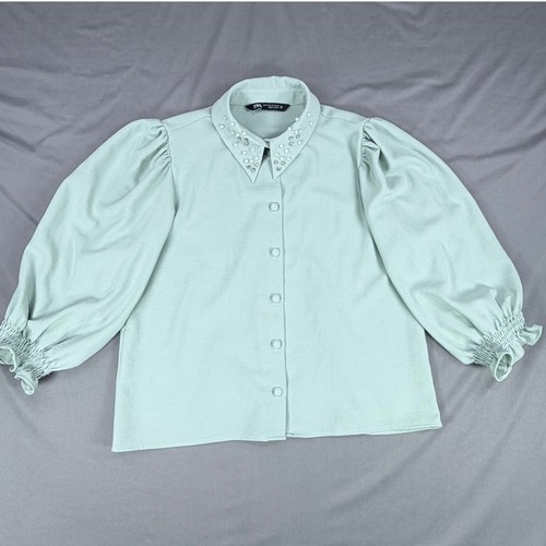 Blusa zara donna verde - zara, xs