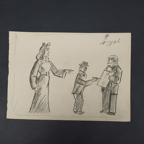 Disegno originale guareschi - disegno,