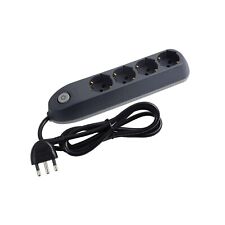 Ciabatta Multipresa 4 Prese Universali 10-16A Interruttore Grigia BTicino 3684GB