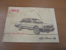 ALFA ROMEO ALFA 6 LIBRETTO DI