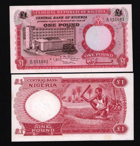 Nigeria sterlina 1967 - nigeria, 1