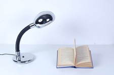 Lampada da tavolo tipo Targetti Space Age design anni 70 acciaio braccio 