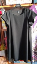 Abito vestito nero viscosa - nero,