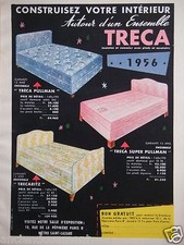 PUBLICITÉ 1956 TRÉCA MATELAS