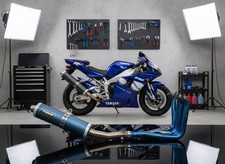 Terminale di Scarico Testata Scarico Yamaha YZF R1 1998 1999 2000 2001 2002 2...