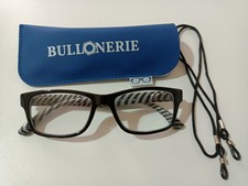 Occhiali ZIPPO da Lettura Nero da Vista + 1,00 Fodero e Cordino Omaggio Unisex 