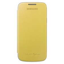 Samsung Custodia Flip-cover Book-case Original Galaxy S4 Mini I9190 I9195 Yellow