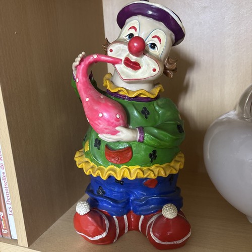 Clown vintage con sassofono - clown,
