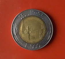 500 LIRE 1987 VARIANTE FIRMA