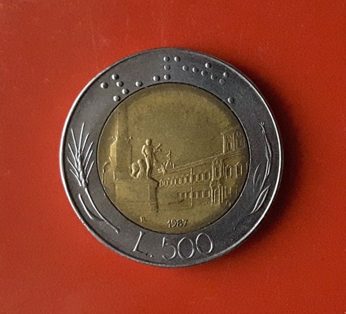 500 lire 1987 - lire, variante