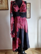 Abito da sera o da cerimonia elegante Criò nero e rosa Matrimonio COCKTAIL 