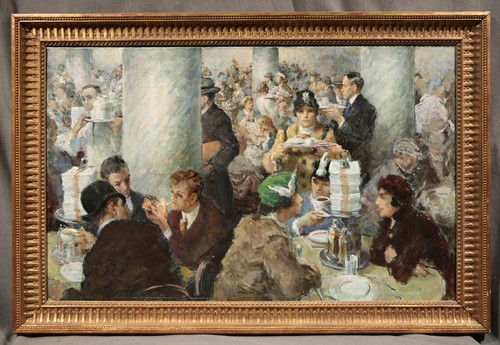 Scena ristorante occupato