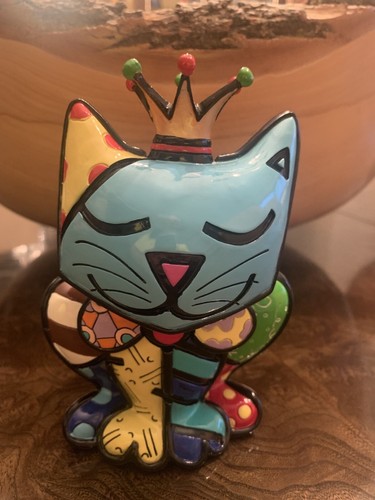 Romero britto royalty cat - britto,
