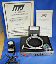 Alimentatore e cavo MFJ RTTY/CW interfaccia computer modello MFJ-1224 funzionante