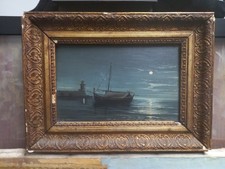 ANTICO QUADRO DIPINTO MARINA