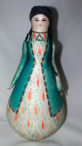 Bambola russa papier mache - russa, (
