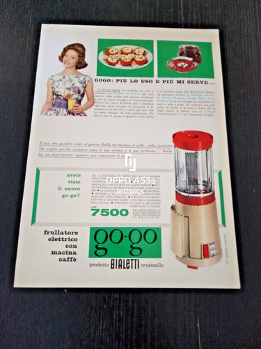 1960 bialetti gogo - gogo, frullatore