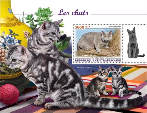 Francobolli gatti britannici - gatti,