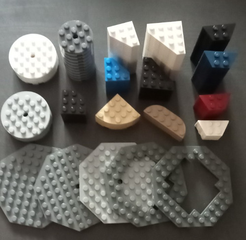 Lego plate round - -, +