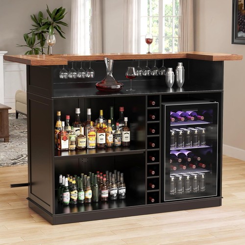 Home bar unit with fridge - bar,