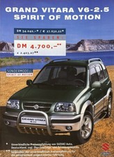 Suzuki Grand Vitara V6 2.5 SPIRIT OF MOTION depliant brochure depliant 01/2000