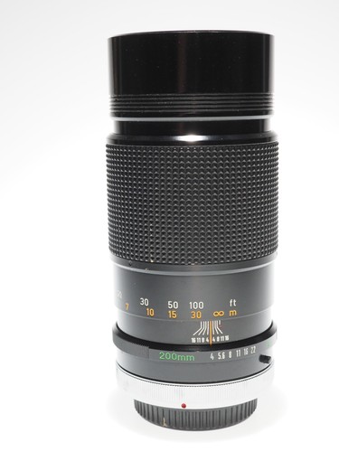 Canon 200 f4 ssc - fd, mm