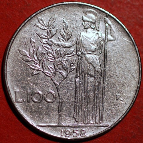 Italy 1958 100 lire 96 - 100,