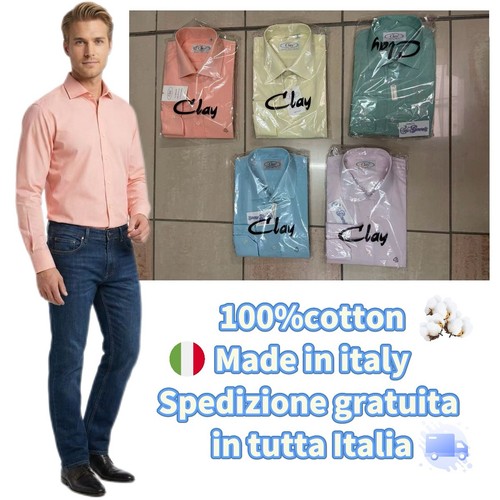 Set camicia uomo clay 100 - 5, 100%