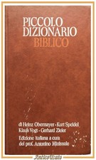 PICCOLO DIZIONARIO BIBLICO di Obermayer Speidel Vogt 1982 Edizioni Paoline Libro