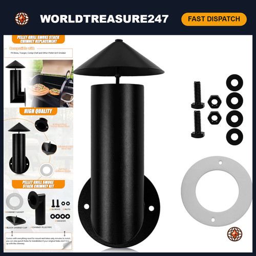 Pellet grill smoke stack - pellet,