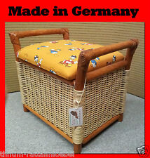 Seggiolino per Bambini Cassapanca - in Rattan Giocattolo Conservazione Cestino Scatola Box