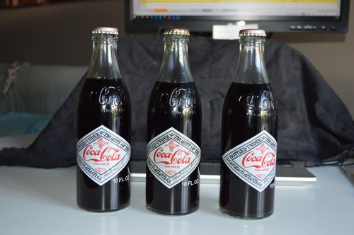 Coca cola tre bottiglie - coca,