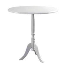 Tavolino tondo bianco - tondo, legno