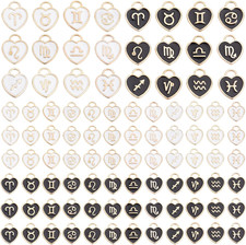 12 Constellation Cuore Charms