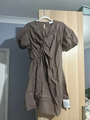 Mini abito kaki taglia - , 14