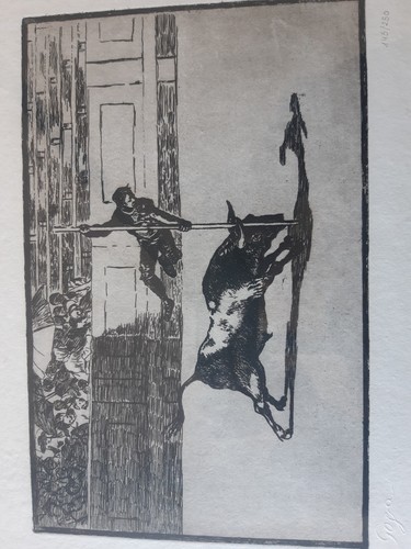 Corrida litografia - la,