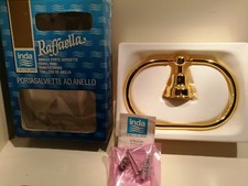 INDA - PORTASALVIETTE AD ANELLO IN OTTONE COLOR ORO - SERIE RAFFAELLA