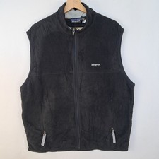 Gilet Patagonia in pile colore nero taglia XL da uomo