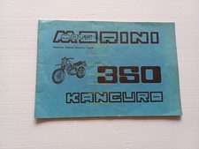Moto Morini Kanguro 350 2a Serie manuale uso manutenzione libretto originale