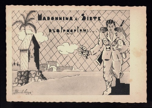 cartolina/santino-MILITARE-MAD